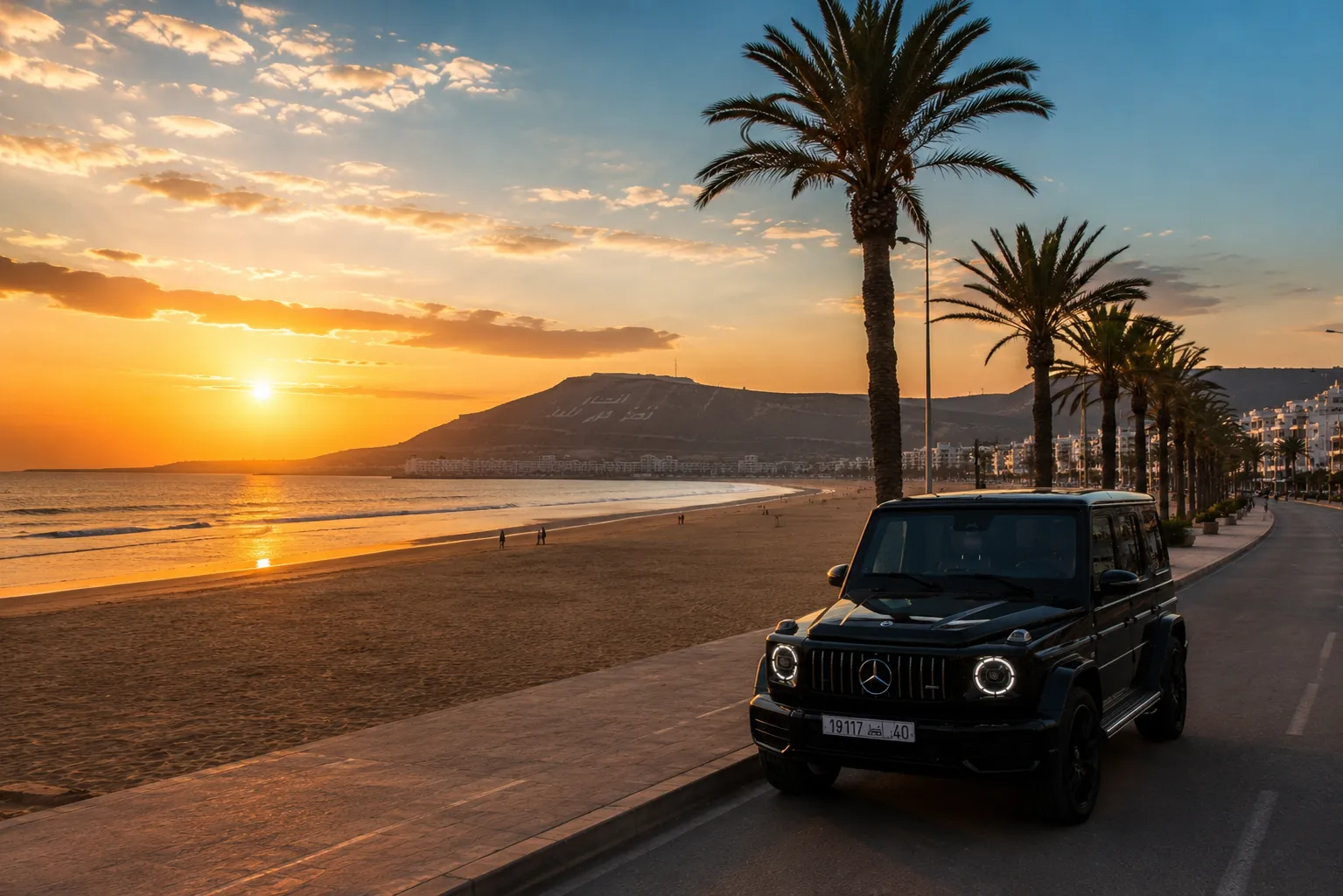 Kasbah d'Agadir Oufella surplombant la ville et l'océan