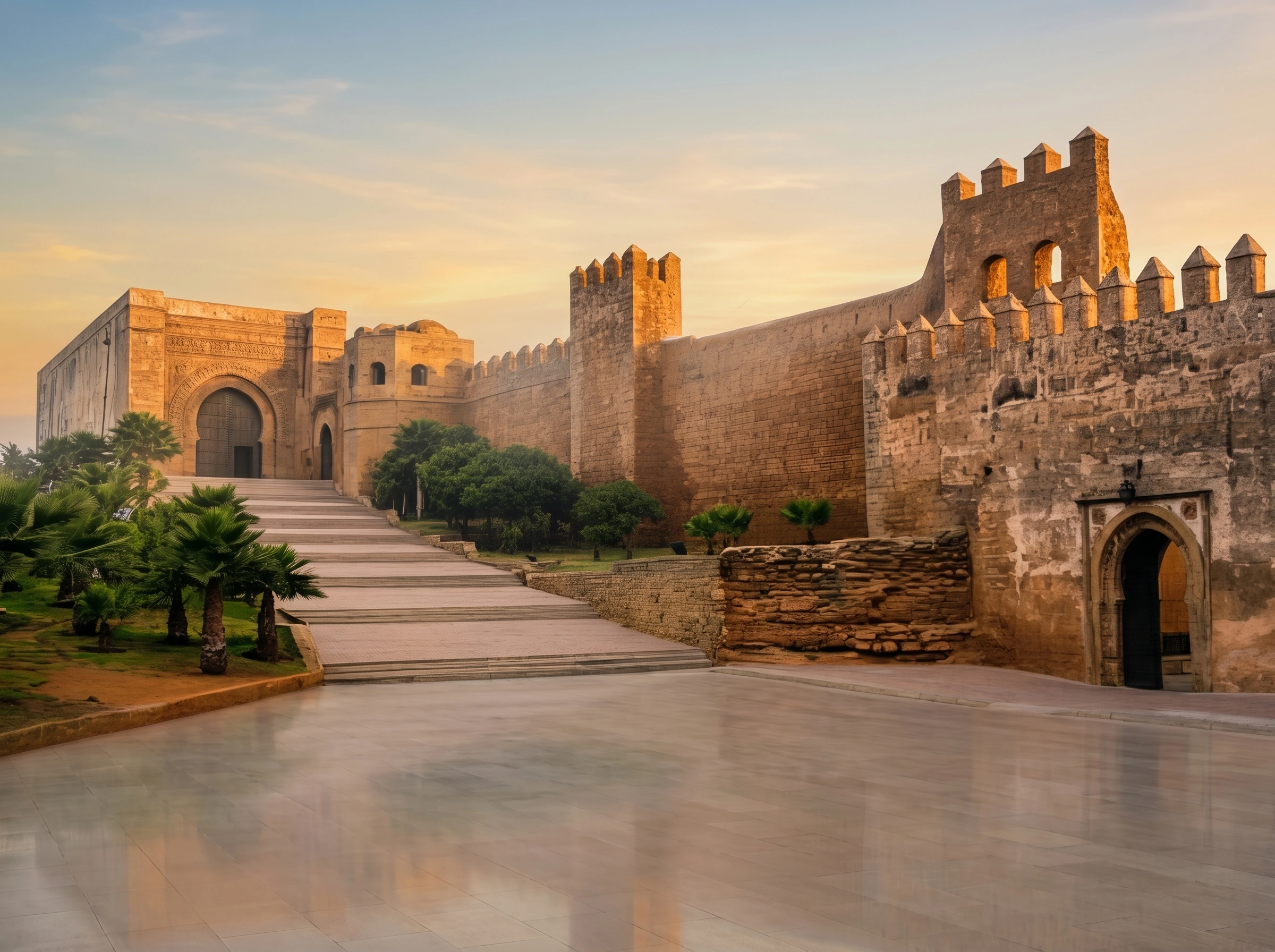 Kasbah des Oudayas surplombant le Bouregreg à Rabat